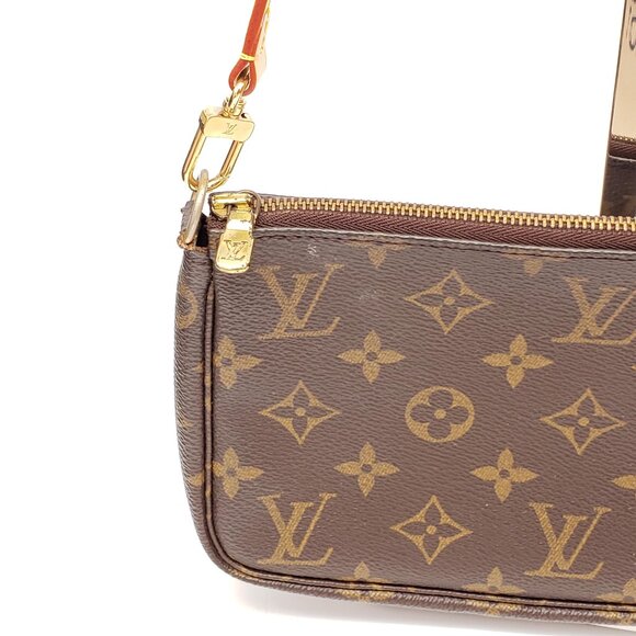 Authentic Louis Vuitton Pochette Accessories Monogram Shoulder Bag 490-120925 - Picture 5 of 15